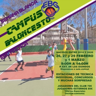 Semana Blanca, una nueva oportunidad de hacer baloncesto con amigos en EBG Málaga